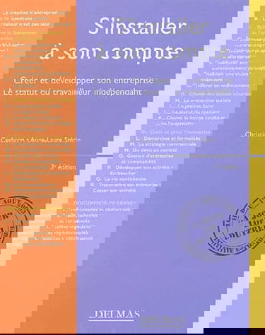 S'installer à son compte : Créer et développer son entreprise - Le statut du travailleur indépendant