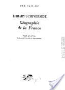 GEOGRAPHIE DE LA FRANCE.: 3ème édition