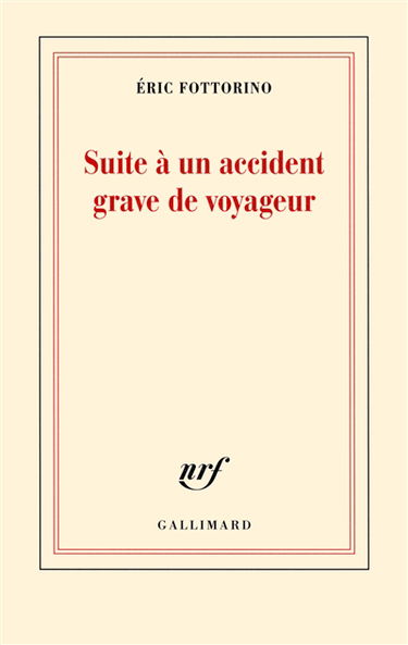 Suite à un accident grave de voyageur