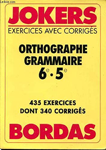 JOKE.652 ORTH.GRAM.6/5 (Ancienne Edition)