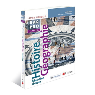 Couverture de Histoire géographie, éducation civique 2de,1re,terminale, bac pro : livre unique