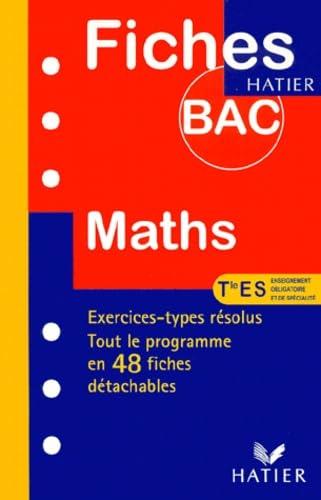 Fiches Bac mathématiques - terminale ES