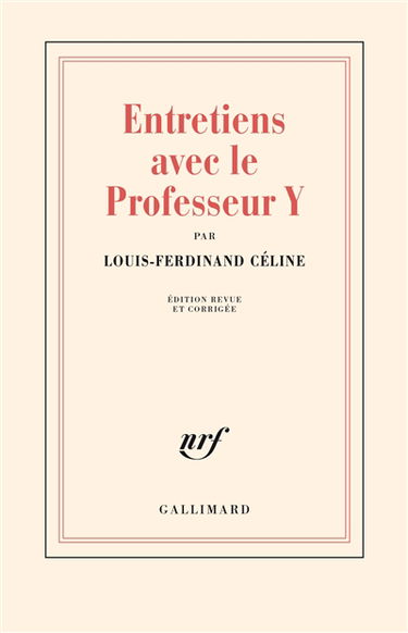 Entretiens avec le professeur Y