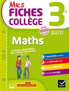 Maths 3e, cycle 4