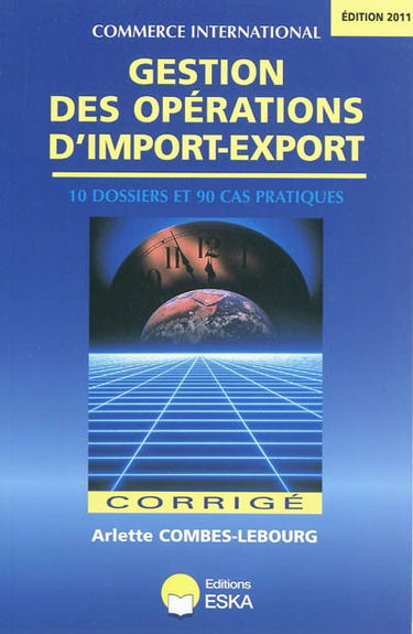 Gestion des opérations d'import-export : corrigé