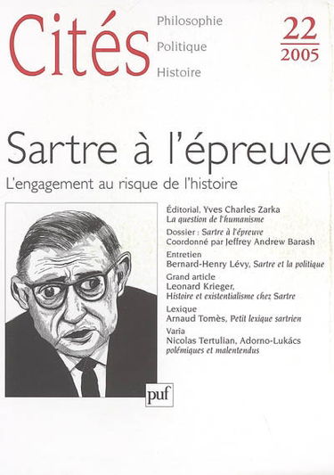 Cités, n° 22. Sartre à l'épreuve : l'engagement au risque de l'histoire