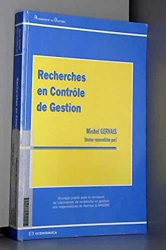 Recherches en contrôle de gestion