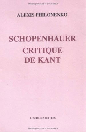 Schopenhauer, critique de Kant