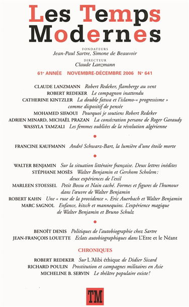 Temps modernes (Les), n° 641