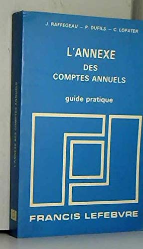 L'Annexe des comptes annuels