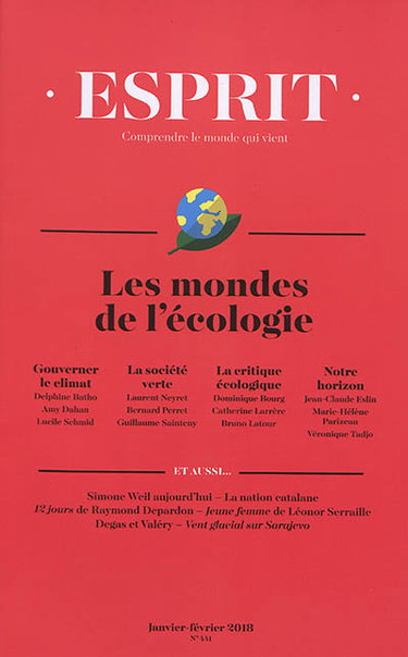 Couverture de Esprit, n° 441. Les mondes de l'écologie