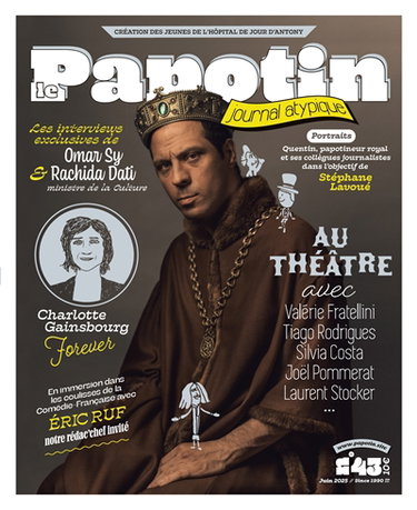 Couverture de Le Papotin, journal atypique : création des jeunes de l'hôpital de jour d'Antony, n° 43. Au théâtre