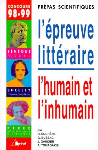 L'épreuve littéraire : l'humain et l'inhumain