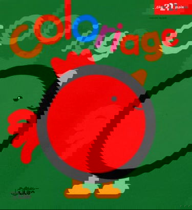 Mon Tout Premier Coloriage Progressif : le Coq Rouge - Dès 21 MOIS