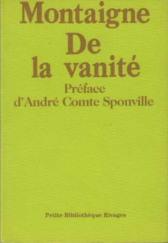 De la vanite