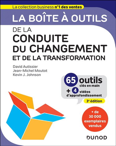 Couverture de La boîte à outils de la conduite du changement et de la transformation : 65 outils clés en main + 4 vidéos d'approfondissement