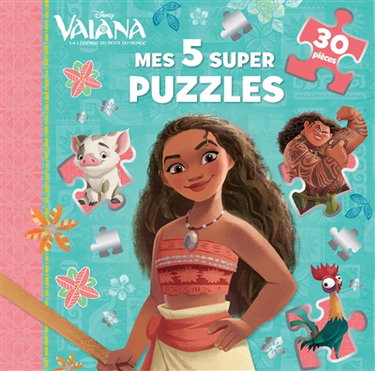 Couverture de Vaiana : mes 5 super puzzles