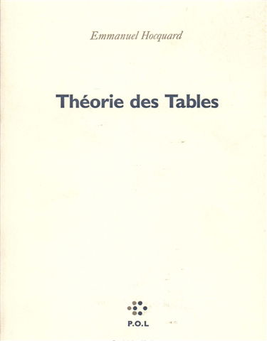 Théorie des tables