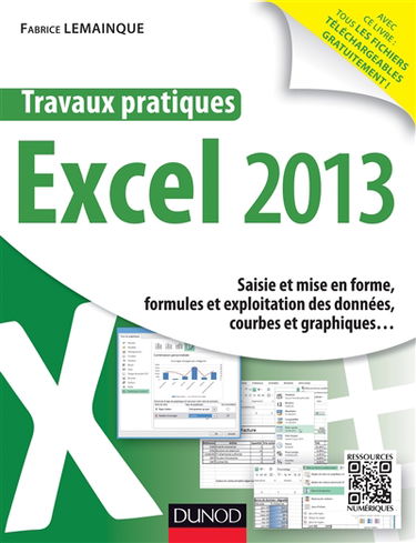 Travaux pratiques Excel 2013 : saisie et mise en forme, formules et exploitation des données, courbes et graphiques...