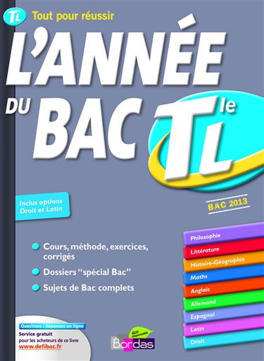 L'année du bac terminale L : bac 2013