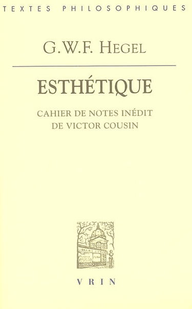 Esthétique : cahier de notes inédit de Victor Cousin