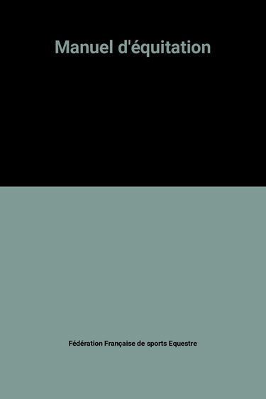 Manuel d'équitation