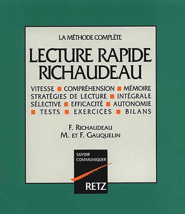 Lecture rapide Richaudeau : la méthode complète