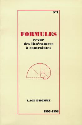 Formules, n° 1