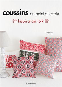 Coussins au point de croix : inspiration folk