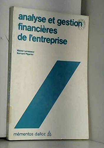 Analyse et gestion financières de l'entreprise