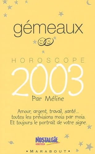 Couverture de Horoscope 2003 : Gemeaux
