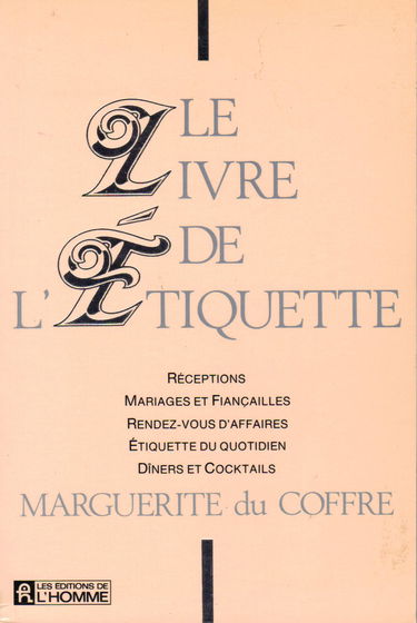 LIVRE DE L ETIQUETTE
