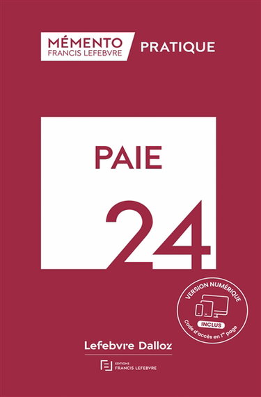 Couverture de Paie 2024 par Editions Francis Lefebvre