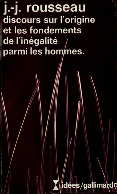 Couverture de Discours sur l'origine et les fondements de l'inégalité parmi les hommes par Jean-Jacques Rousseau