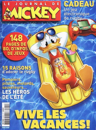 le journal de Mickey; vive les vacances; spécial été, énigme fantastique épisodes 1 et 2, joue au petit expert avec l’énigme scientifique, ton cahier jeux 16 pages