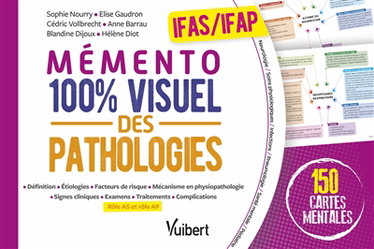 Couverture de Mémento 100 % visuel des pathologies, IFAS-IFAP : 150 cartes mentales