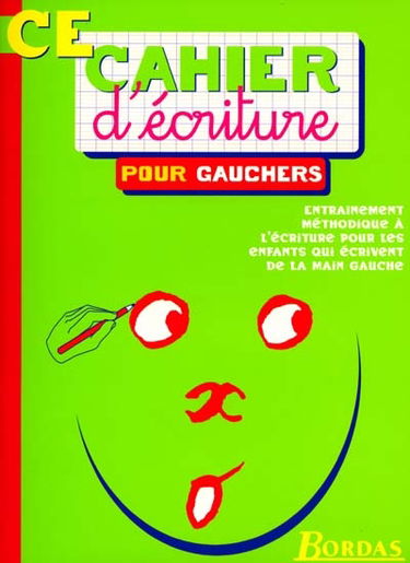 Cahier d'écriture CE pour gauchers