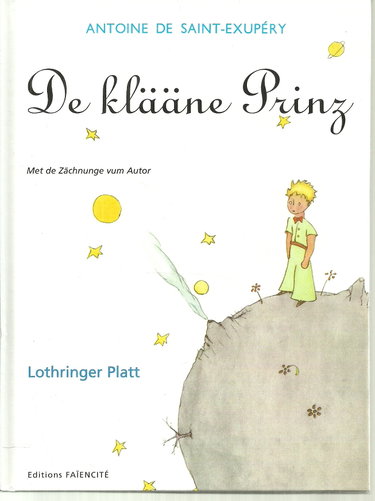 Couverture de De klääne Prinz par Antoine de Saint-Exupéry