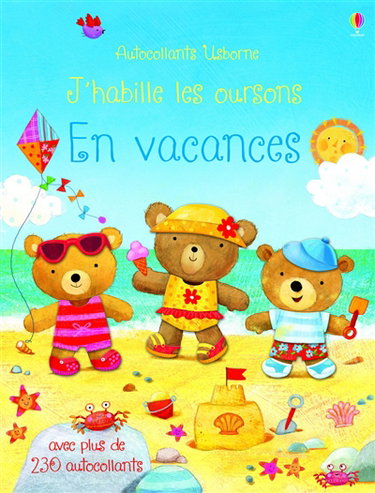 Couverture de J'habille les oursons en vacances par Felicity Brooks