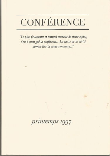 Conférence, numéro 4