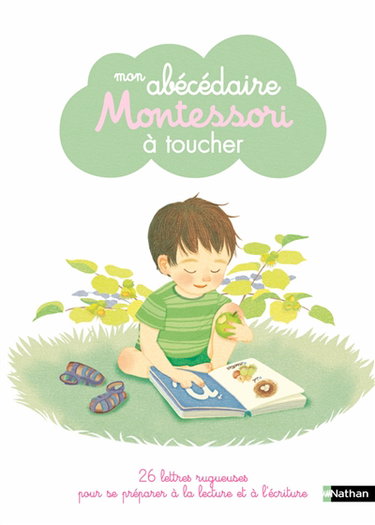 Couverture de Mon abécédaire Montessori à toucher : 26 lettres rugueuses pour se préparer à la lecture et à l'écriture