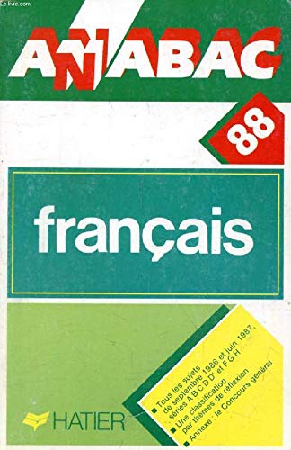 Couverture de Annabac 1988, BAC Français
