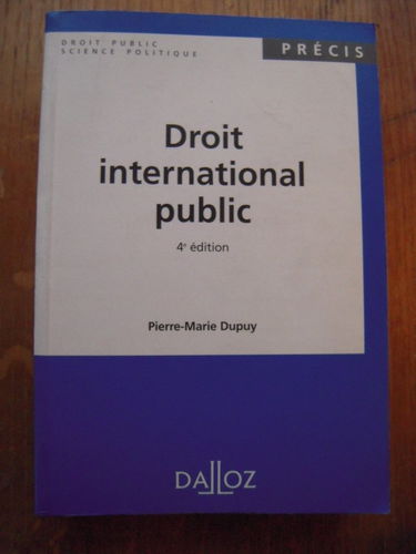 Droit International Public. 4eme Edition
