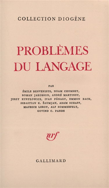 Diogène, n° 1. Problème du langage