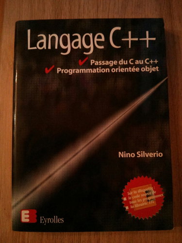 Couverture de Langage C++ Passage Du C Au C++ Oriente Objet