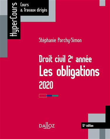 Droit civil 2e année : les obligations : 2020