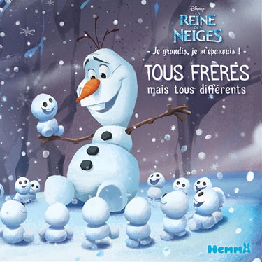 Couverture de Tous frères mais tous différents : la reine des neiges