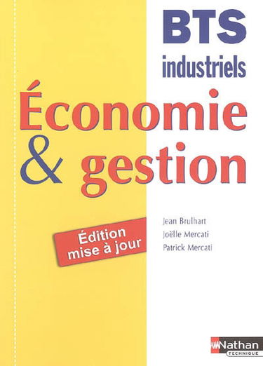 Economie & gestion, BTS industriels
