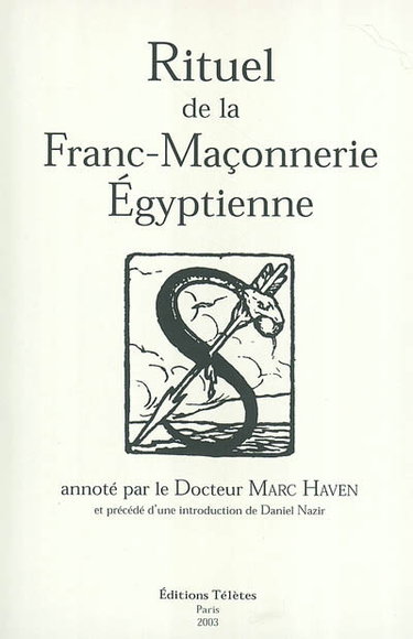 Couverture de Rituel de la franc-maçonnerie égyptienne