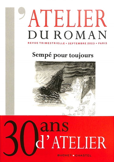 Couverture de Atelier du roman (L'), n° 114. Sempé pour toujours par Collectif
